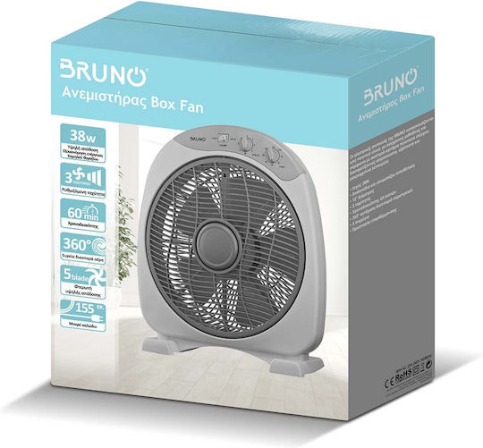 Bruno Bruno Box Ventilator 38W Lüfterdurchmesser 32cm Graue