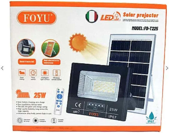 Lumini De Inundație Cu Led-uri Solar Etanș 25W Cu Fotocelul Și Telecomanda IP65