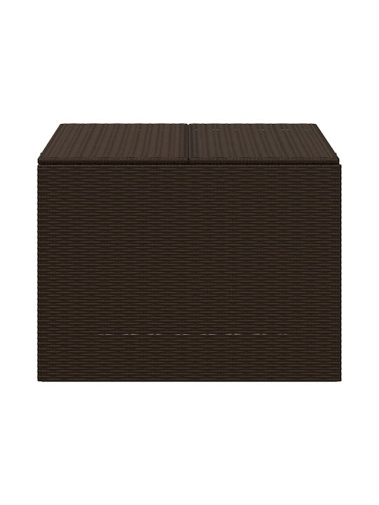 vidaXL Outdoor Storage Box 291lt Brown L80xW75xH59cm