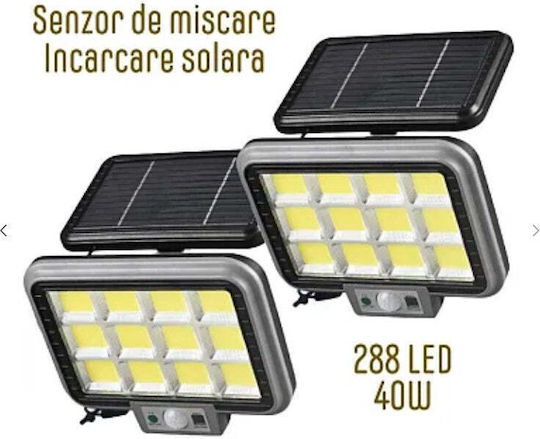 Proiector Solar LED 50W Cu Senzor De Mișcare Fotocelul Și Telecomandă