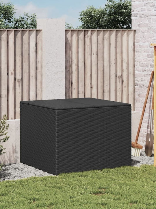 vidaXL Outdoor Storage Box 291lt Black L80xW75xH59cm