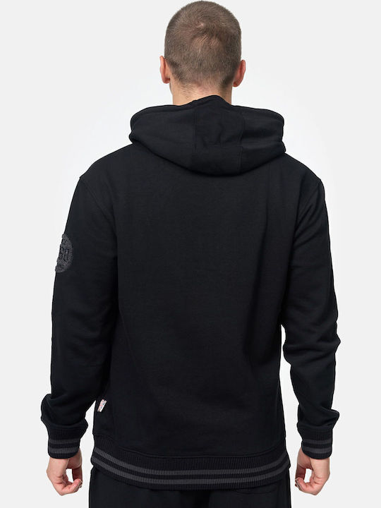 Kneep Φούτερ με Κουκούλα Black/Grey