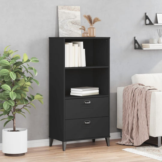 Bibliothek Schwarz 60x35x123cm