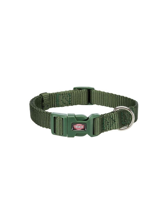 Trixie Premium Dog Collar Dark Green Small 15mm x 25 - 40cm 202219