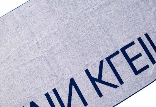 Calvin Klein Πετσέτα Θαλάσσης Βαμβακερή Μπλε