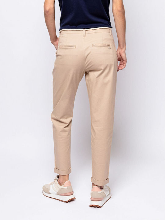 Heavy Tools Women's Fabric Trousers Beige