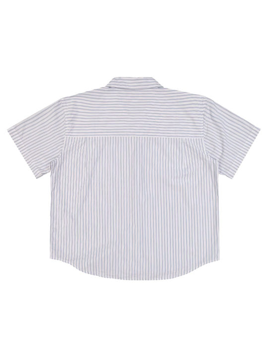 Obey Men's Shirt Short Sleeve Striped Colorful