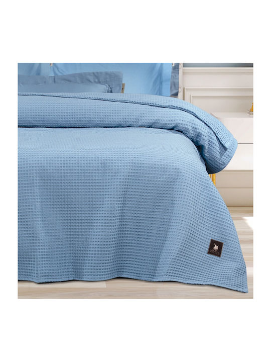 Greenwich Polo Club 3457 Piqué Decke Übergröße 220x240cm Blau