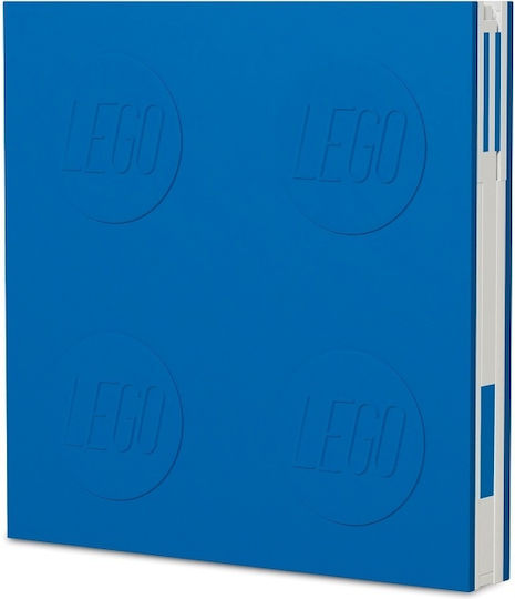 LEGO Notebook Square with Pen Holder Blue