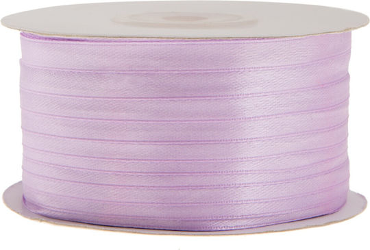 Satin,σατεν Band Doppelseitig Monochrom Rosa 100meters mit Breite 6mm