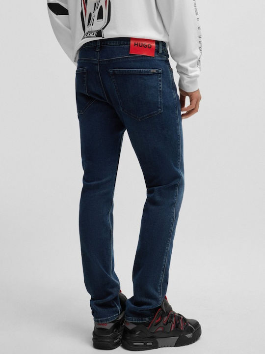 734 Men's Jeans Pants with Slim Fit Dark Blue