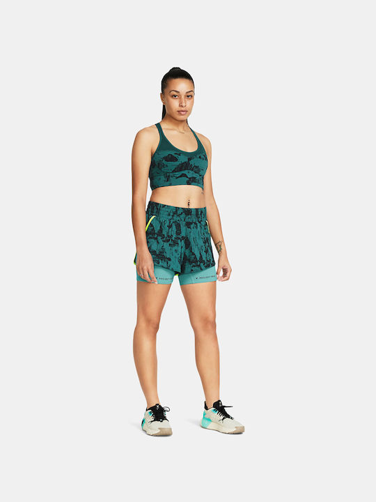 Under Armour Project Rock Women's Sporty Shorts Green