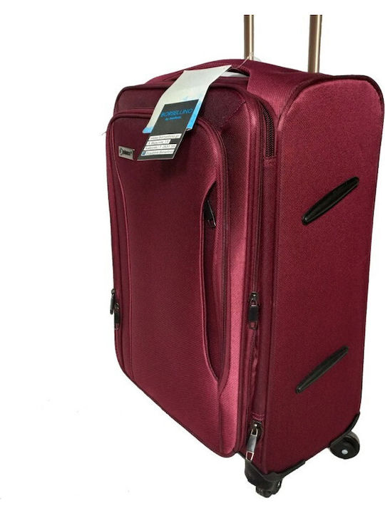 Explorer Luggage 15904 Mittlerer Reisekoffer Weichschalen Marineblau mit 4 Räder Höhe 58cm