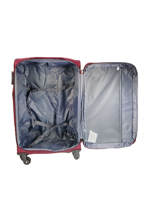 Explorer Luggage 15904 Mittlerer Reisekoffer Weichschalen Marineblau mit 4 Räder Höhe 58cm
