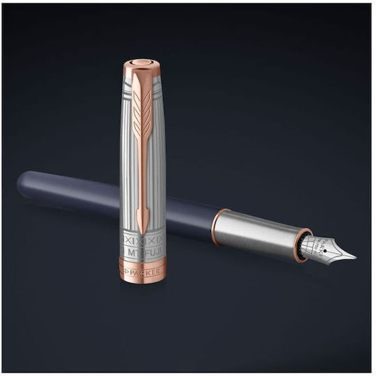 Parker Писалка Fine Бронзова от Месинг с Червено Мастило