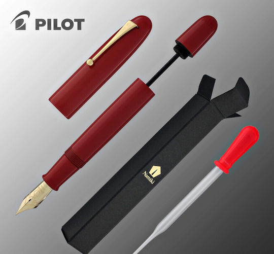Pilot Namiki Emperor Fountain Pen Fine 0.6mm Red with Red Ink