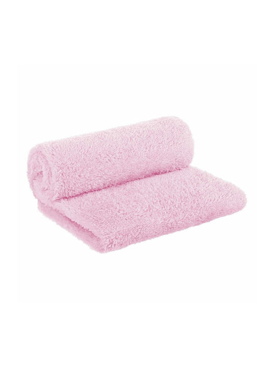 Bocioland Decke Wickeltücher für Kinderzimmer Vlies Rosa 80x100cm