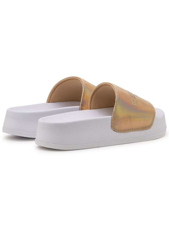 Replay Lotty Frauen Flip Flops in Gold Farbe