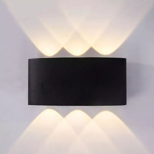Lampă cu leduri pentru exterior Zola 230v Neutral White 6w 8x17x4cm negru