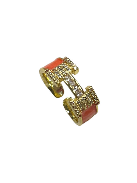 Copper ring M3001 - Gold Orange