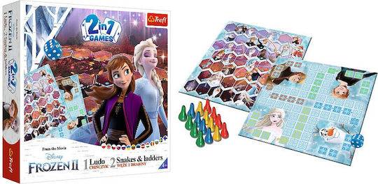 Επιτραπέζιο Παιχνίδι Frozen Ludo - Snakes & Ladders για 1-4 Παίκτες 4+ Ετών (EN) Trefl