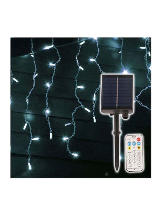 200 Lights LED 30m. x 600cm Cold White Solar type Rain 1pcs