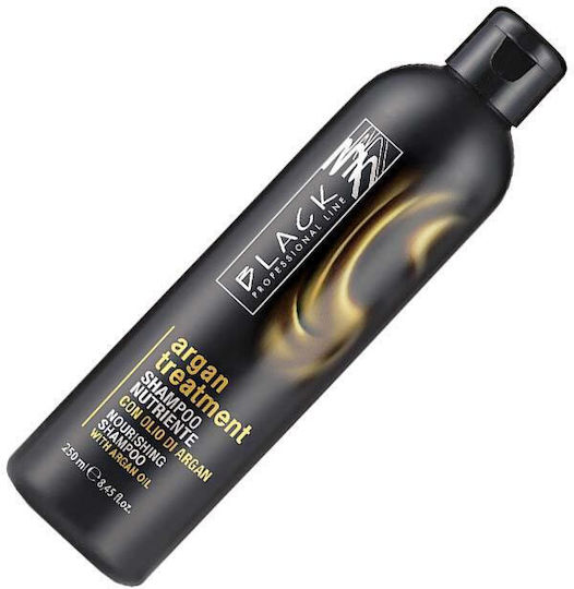 Parisienne Italia Black Professional Line Argan Treatment Sampon De Par Reconstrucție/Hrană Și Hidratare Pentru Toate Tipurile De Păr 250ml