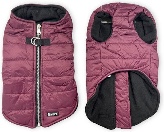 Pet Interest Puffer Vest Кучешки палта Флийс / Водоустойчиво / Ветроустойчиво Червен XSmall с дължина на гръбчето 25 см. 52205
