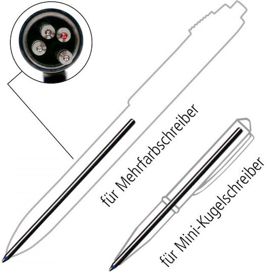 Online Replacement Ink for Ballpoint Pen Medium in Blue color 3pcs