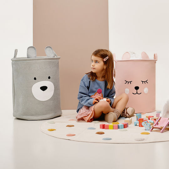 Sipo Детска кошница за играчки сгъваема Розов 35x35x45см 1бр