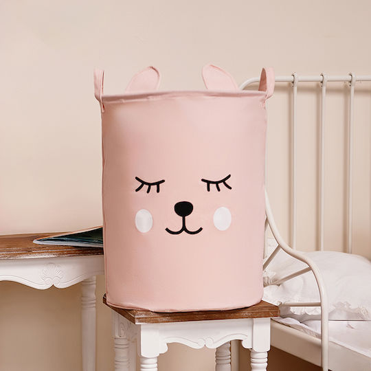 Sipo Детска кошница за играчки сгъваема Розов 35x35x45см 1бр
