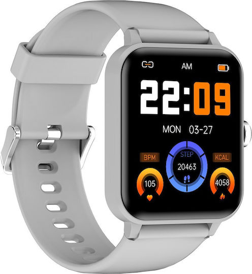 BlackView R30 Smartwatch με Παλμογράφο (Γκρι)
