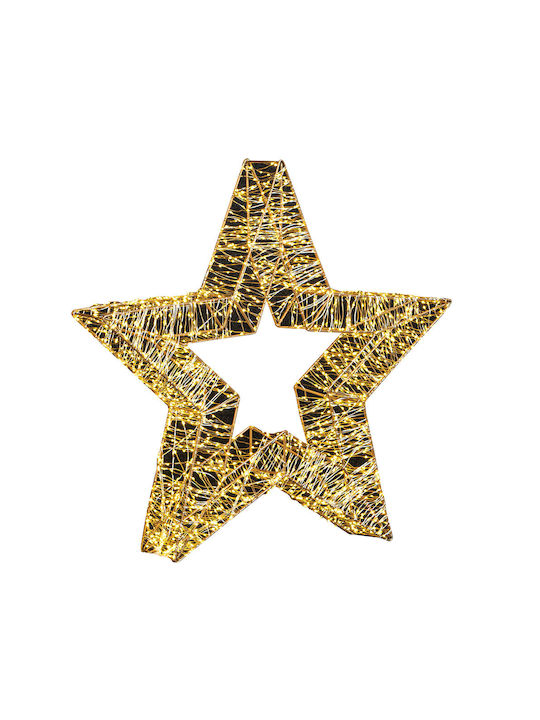 Lianos Metal Illuminated Christmas Decorative Pendant Star 130x130cm White