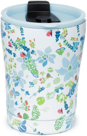 Puckator Julie Dodsworth Glass Thermos Stainless Steel BPA Free 300ml Multicolour
