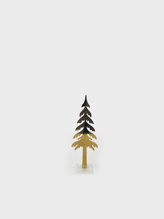 Christmas Decorative Metal Tree 19cm Gold