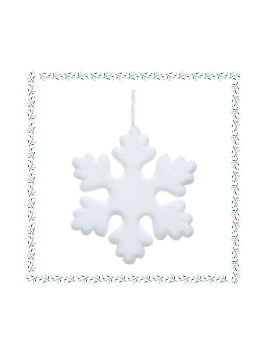 Decorative Snowflake Ornament White 20x20cm