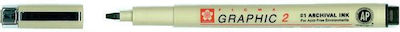 Sakura Pigma Graphic Design Marker 2mm Black