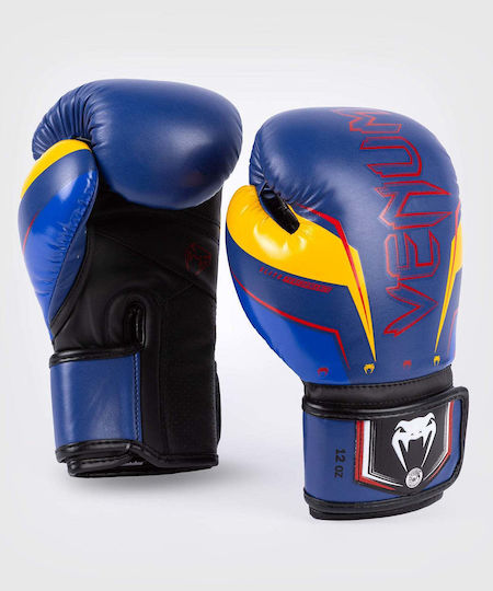 Venum Elite Evo Boxing Competition Gloves Blue