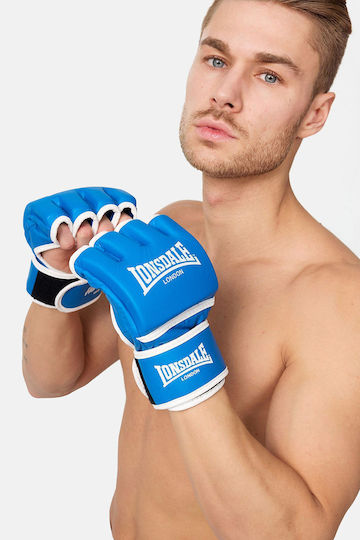 Lonsdale Harlton Boxhandschuhe aus Synthetikleder für Kampf Blau