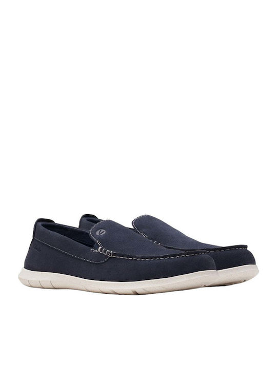 Men's Leather Moccasins Blue