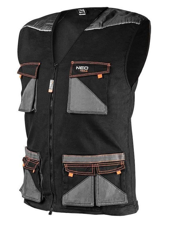 Neo Tools Men's Safety Vest Black