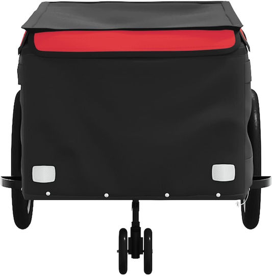 Vidaxl Remorcă Pentru Bicicletă Negru Roșu 45 Kg Fier