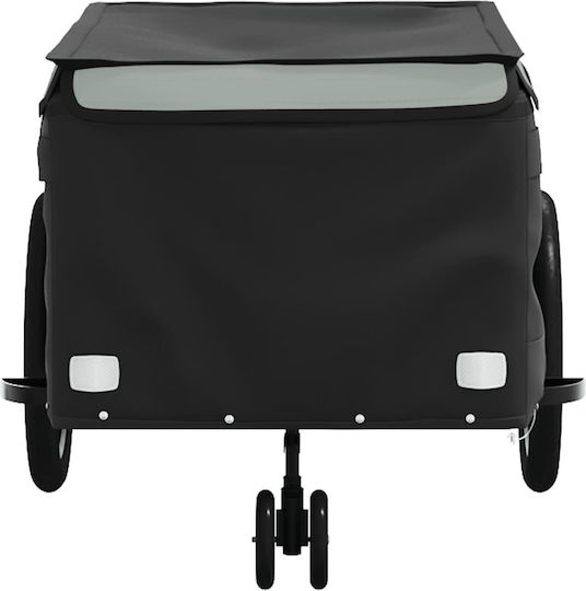 Vidaxl Anhänger Fahrradzubehör Schwarz Grau 45 Kilo Eisen