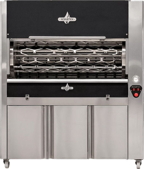 Biokan CFW16 Pui Rottisserie Grill Cărbune cu Dimensiuni 105x160x193cm
