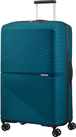 American Tourister Airconic Spinner Large Travel Suitcase Hard Deep Ocean with 4 Wheels Height 77cm