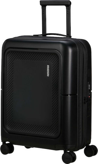 American Tourister Spinner Exp 55/20 Cabin Travel Suitcase Hard True Black with 4 Wheels Height 55cm