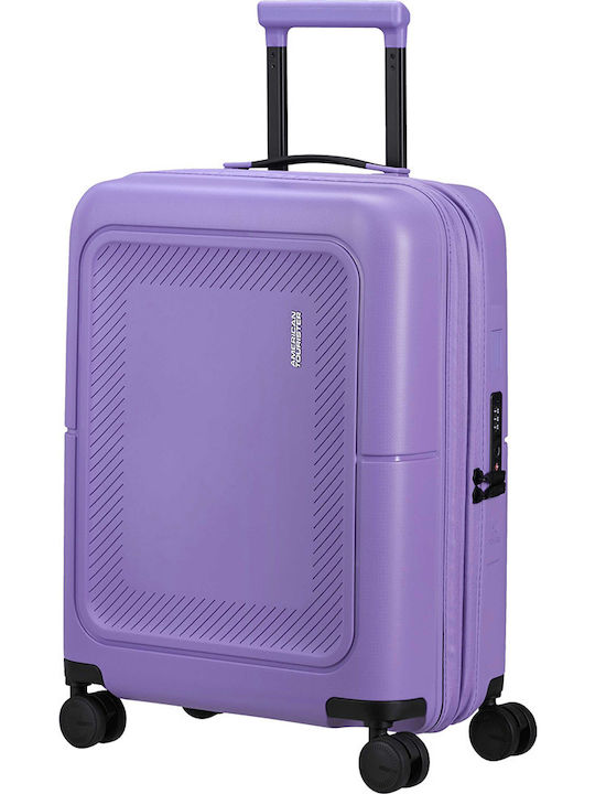 American Tourister Spinner Exp 55/20 Cabin Hard Violet Purple Suitcase With 4 Wheels Height 55cm