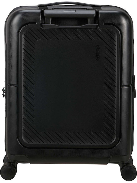 American Tourister Spinner Exp 55/20 Cabin Hard Suitcase True Black With 4 Wheels Height 55cm