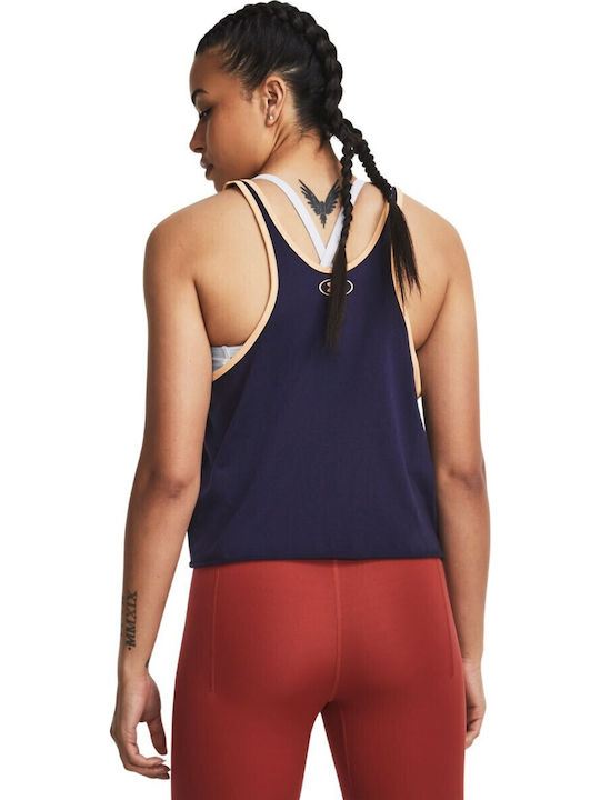 Under Armour Project Rock Μπλούζα Μπλε