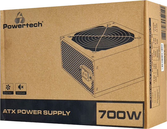 Powertech PT-1169 700W Μαύρο Τροφοδοτικό Υπολογιστή Full Wired